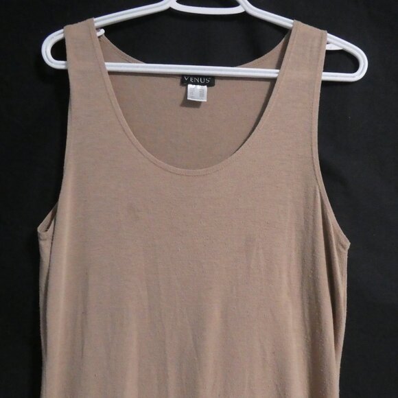 VENUS | large | Beige Sleeveless Maxi Dress | Slit Bottom Side | Preloved - Picture 4 of 14